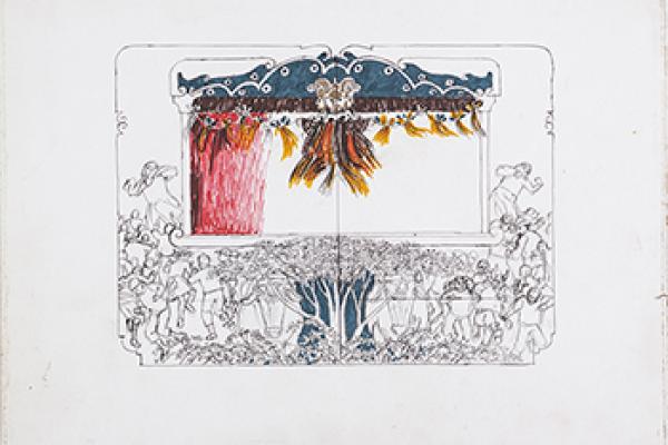 Boceto de escenografía 1